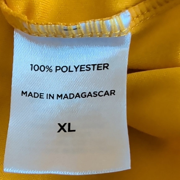 Sporttek  Size XLYellow Men's Long Sleeve Shirt - Picture 4 of 5